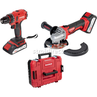 030238 R20 Бормашина & Ъглошлайф 2Ah 4Ah в куфар RDP-PBCDI20&SPAG20.jpg