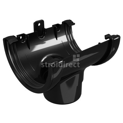 10014 Снадка за улук с дренаж Classic 120 ф80 черна.jpg