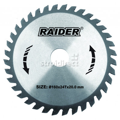 163106 Диск за рязане на дърво Raider 160х20 мм 24 зъба.jpg