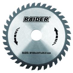 163106 Диск за рязане на дърво Raider 160х20 мм 24 зъба.jpg