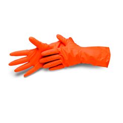 42602 Ръкавици домакински Durakleen L оранжеви.jpg