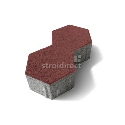 6041 Паве бетонно Двоен Хексагон 22.412.86 см. - червен T.png