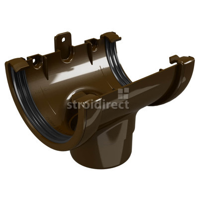 8870 Снадка за улук с дренаж Classic 120 ф80 кафява.jpg