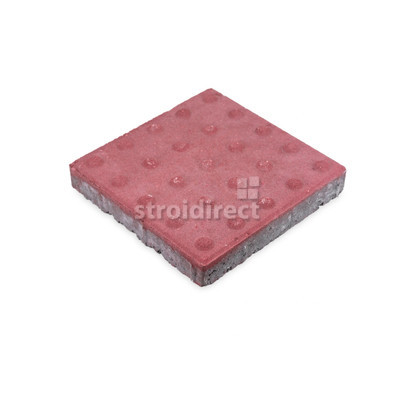 Плочка Тактилна 40405 см. - точки червена стоп Е .png